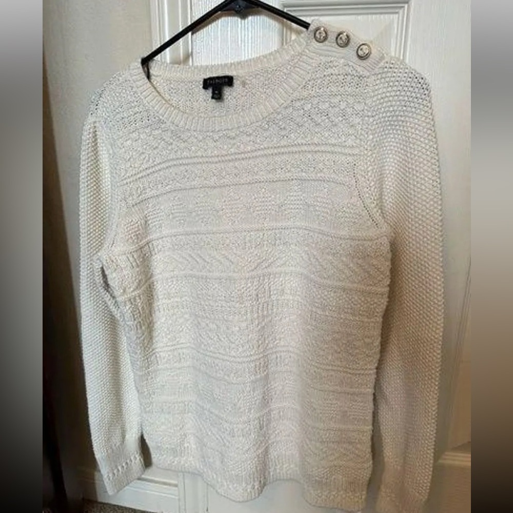 Talbots cable knit sweater size Medium